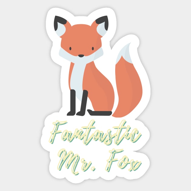 fantastic mr. fox classic Sticker by WeStarDust